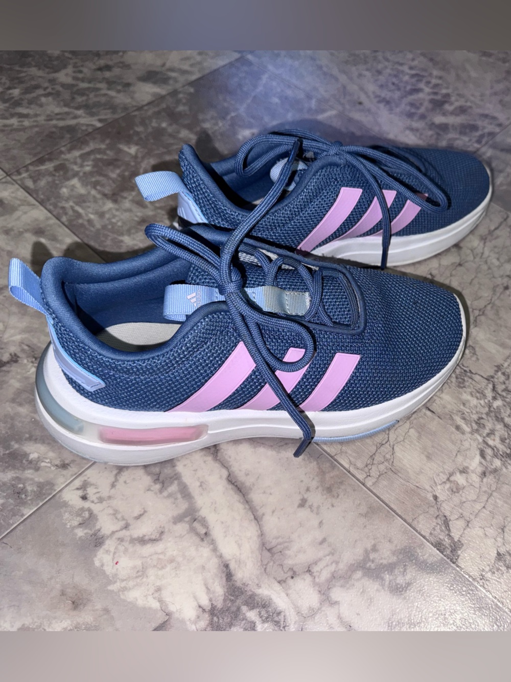 Adidas Girls Racer TR23 Wide Running Sneakers size 1.5 Youth
